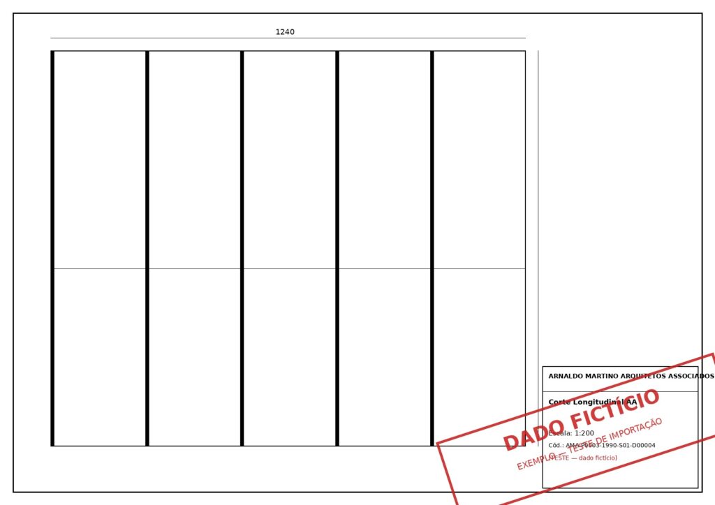 Corte Longitudinal AA — AMA-P0003-1990-S01-D00004