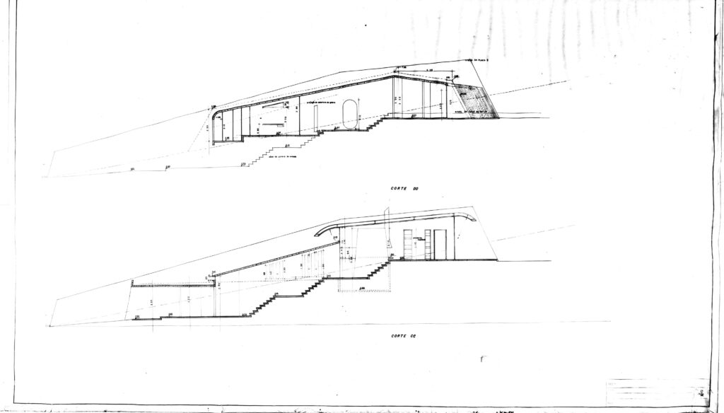 Cortes (folha 4) — P0001 — Residência Chu Ming Silveira (Casa Morumbi) — F006-P0001-1972-S01-D00014