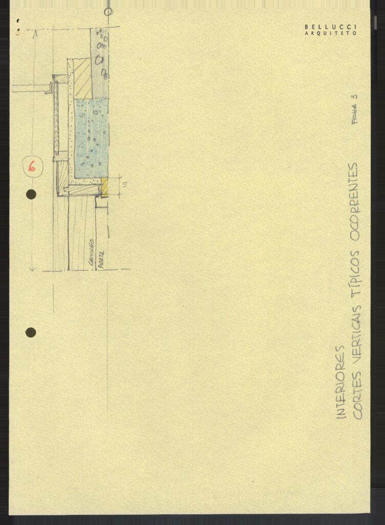 Interiores — cortes verticais típicos ocorrentes, folha 3 — P0020 — McDonald’s JK (McD-9), São Paulo/SP — F016-P0020-1983-S01-D00004
