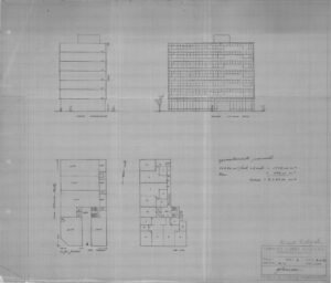 Corte Transversal, Fachada Cezario Motta, Pav. Térreo, Pav. Tipo — P0039