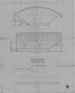 corte transversal, corte longitudinal, fachada sul, fachada este — P0166