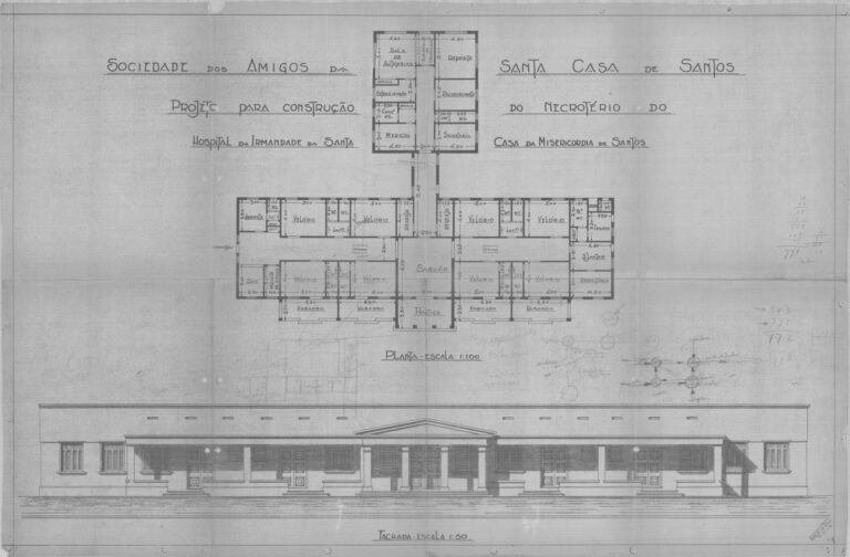 Projeto para Construção do Necrotério do Hospital da Irmandade da Santa Casa da Misericórdia de Santos, Santos/SP