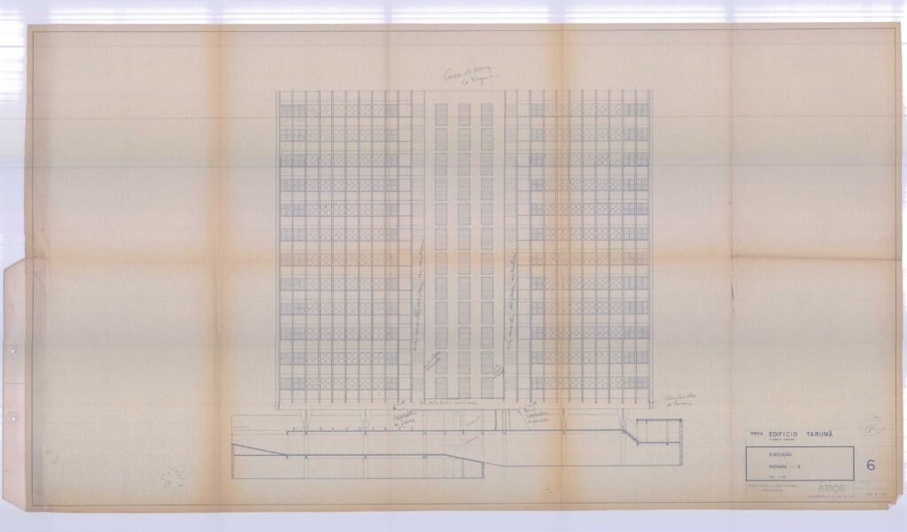 EXECUÇÃO / FACHADA - 2 — P0001 — Edifício Tarumã, São Paulo/SP — F026-P0001-1968-S01-D00015_edificio-taruma-sao-paulo