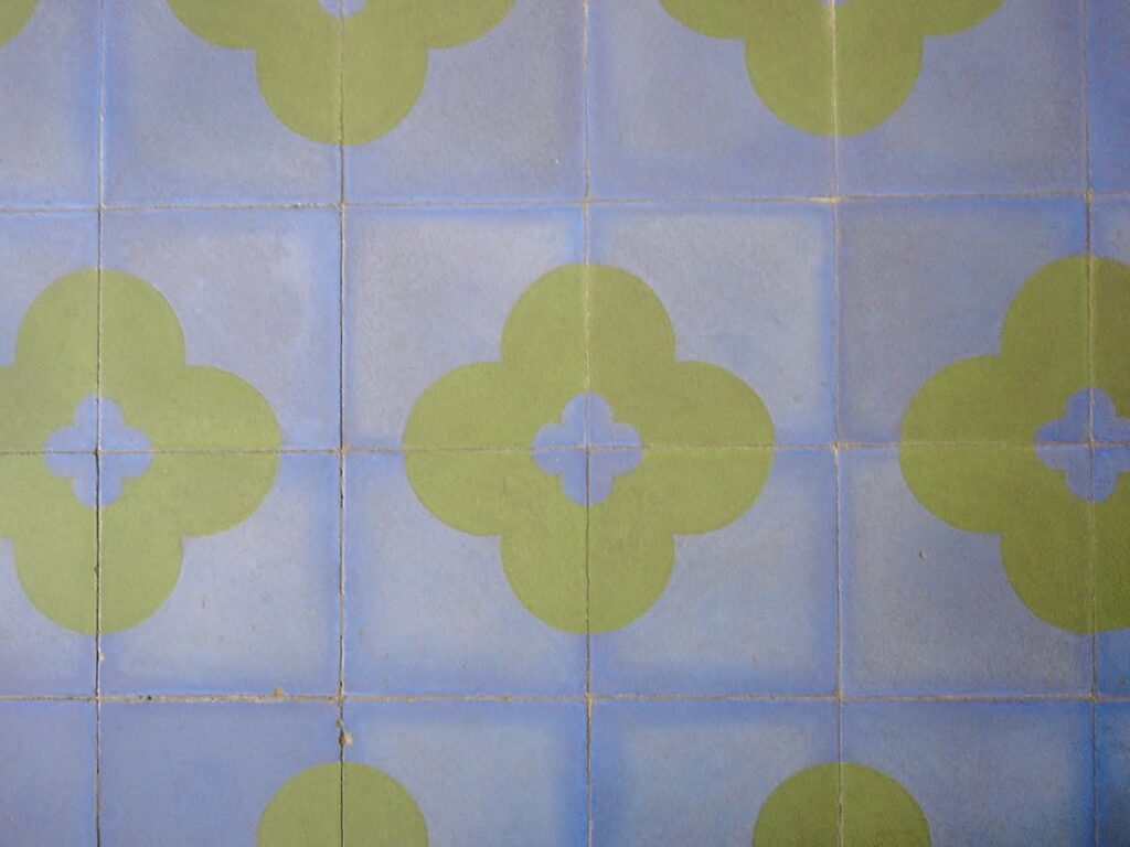 Detalhe do ladrilho hidráulico (2005) — P0001 — Residência João Marino — F028-P0001-1969-S03-D00042