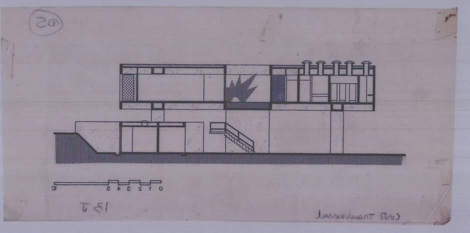 Corte — P0117 — EMURB - Posto de Bombeiros — F009-P0117-1977-S01-D00004