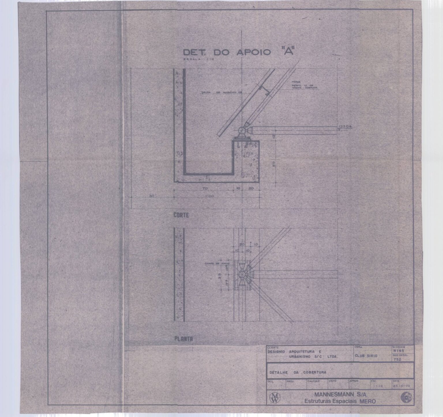 Detalhe da Cobertura — P0003 — Clube Sírio, Av. Indianópolis — F026-P0003-1992-S01-D00035