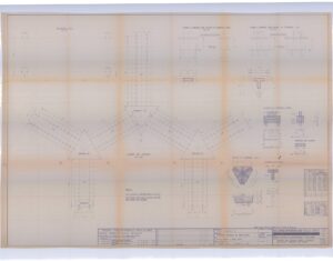 Locação das estacas, forma e armação dos blocos e arranque dos pilares — P0009 — CRASA, Sto. André