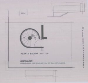 Planta escada — P0092 — Residência Sr. Luiz Marcelo Sales