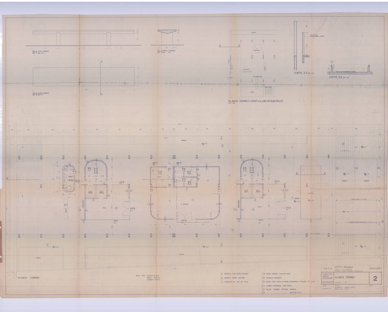 Planta terreo — P0095 — Ed. Marambaia, Rua Batataes — F026-P0095-0000-S01-D00035