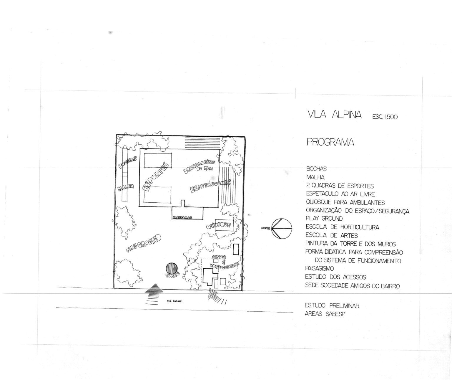 Programa — P0087 — Sabesp, Praça Vila Alpina — F026-P0087-0000-S01-D00002